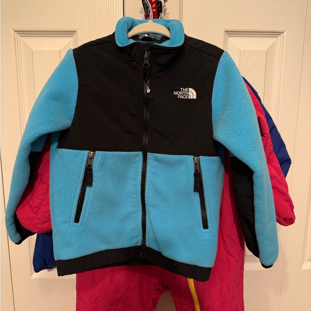 The North Face Black and Blue Fleece Jacket